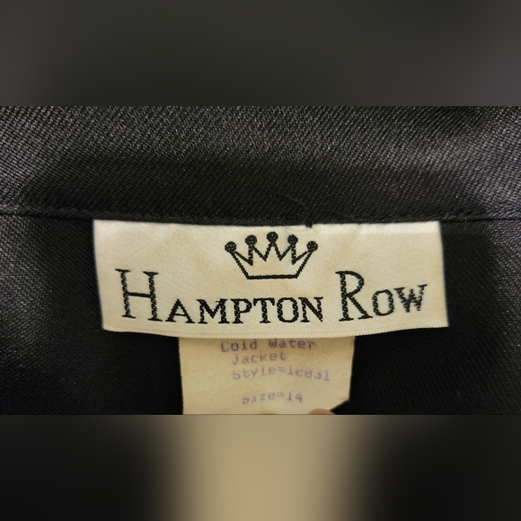 Vintage Hampton Row Black Blazer with Gold Buttons - Picture 8 of 10
